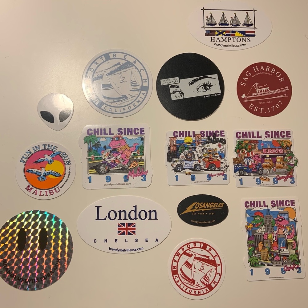brandy melville stickers <3